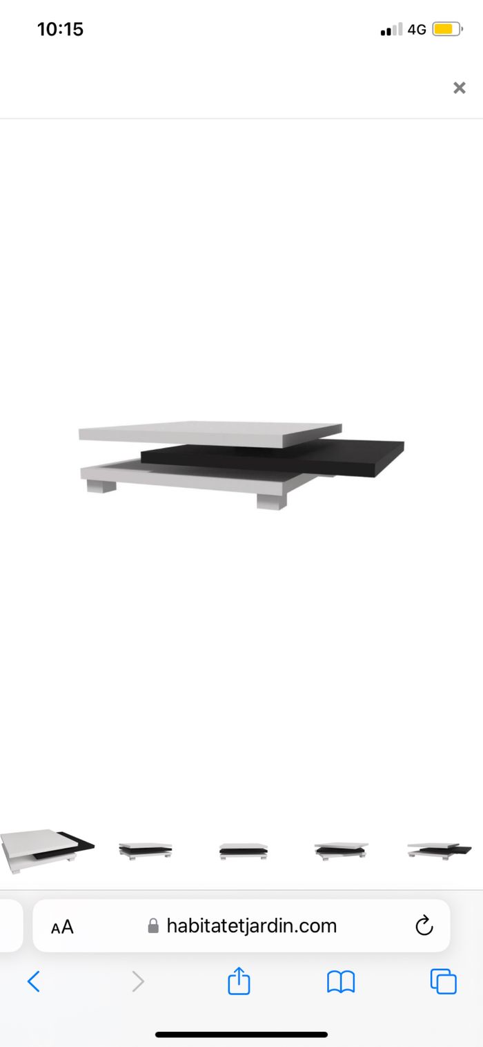 Table basse 3 étages pivotante - photo numéro 3