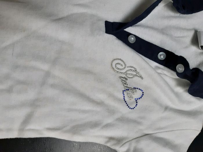 Robe italie Italia banche style tennis Polo col 3 4 ans - photo numéro 2
