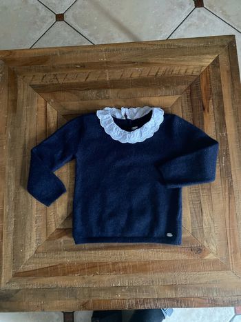 Pull en laine tartine et chocolat