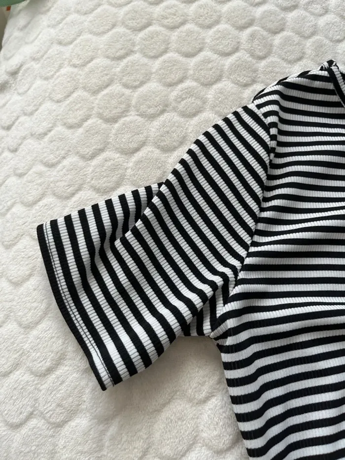Robe de grossesse rayée - photo numéro 3