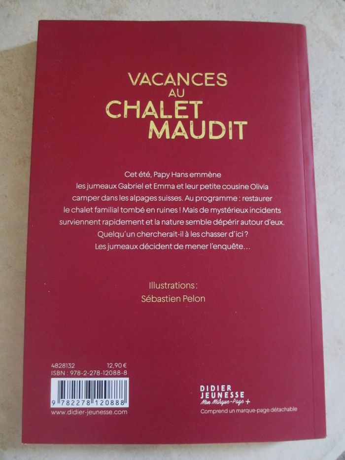 Roman enfant Vacances au Chalet maudit - photo numéro 2