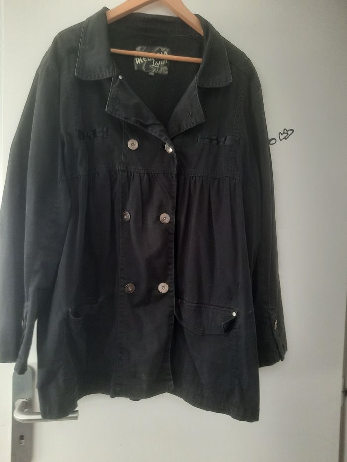 Veste jeans noire - photo numéro 2