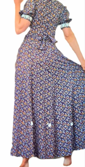 Magnifique robe longue unique boheme T38-40