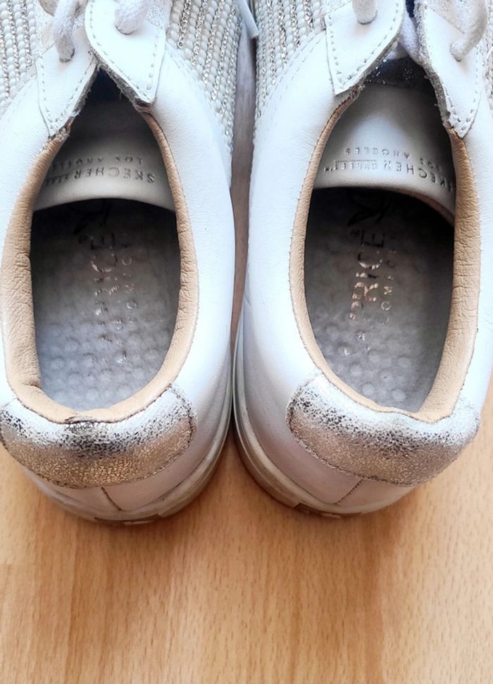 Baskets blanches Skechers avec perles taille 39 - photo numéro 4
