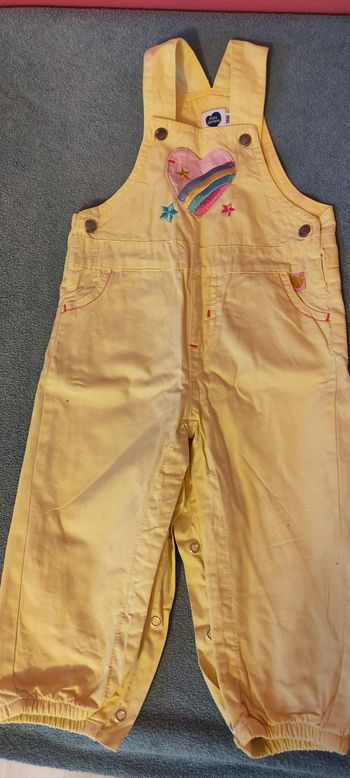 Salopette jaune 18 mois