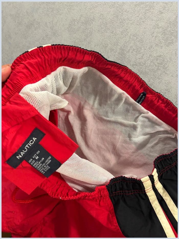 Short de Bain Nautica Taille M rouge blanc et noir - photo numéro 7