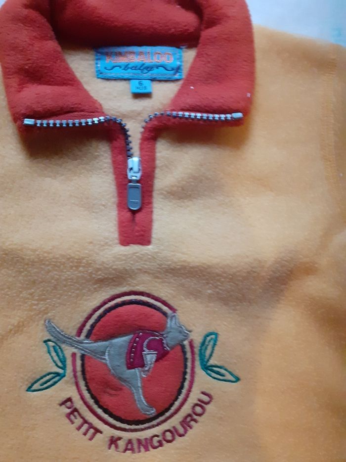 Sweet polaire orange col orange foncé - photo numéro 2