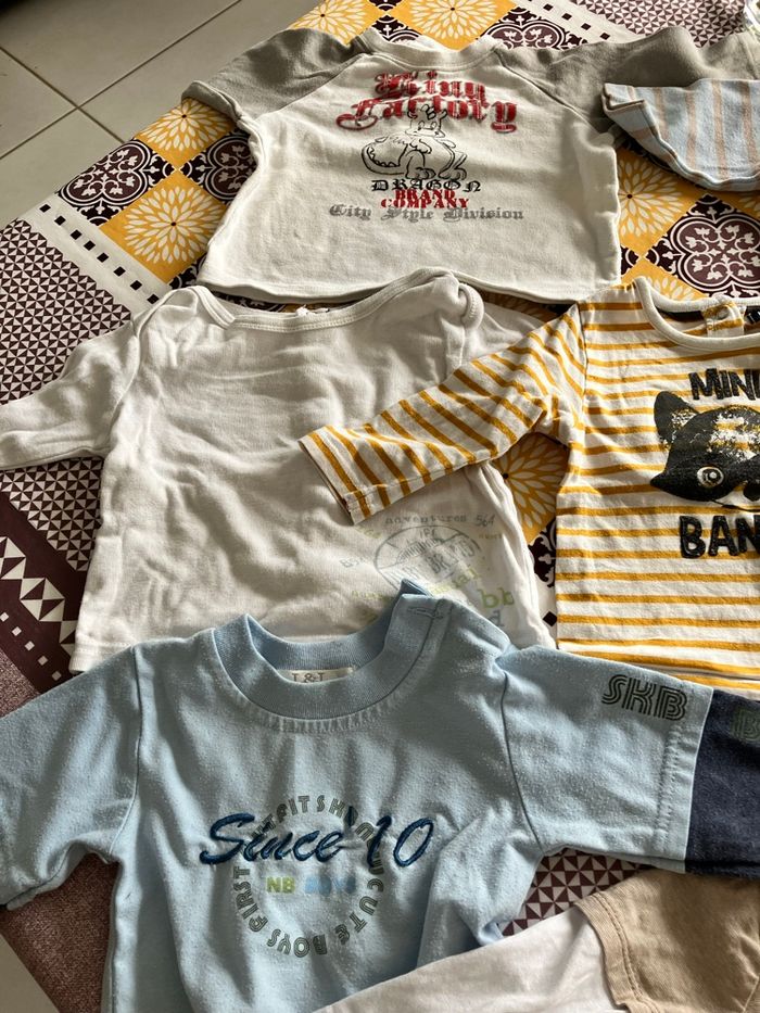 Lot 9 tee shirt 6 mois - photo numéro 7