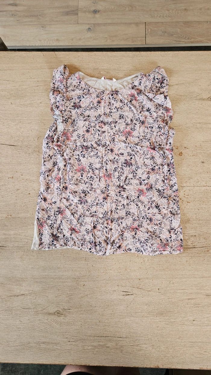 Blouse sans manches avec léger froufrou aux épaules, Camaïeu, taille M - photo numéro 2