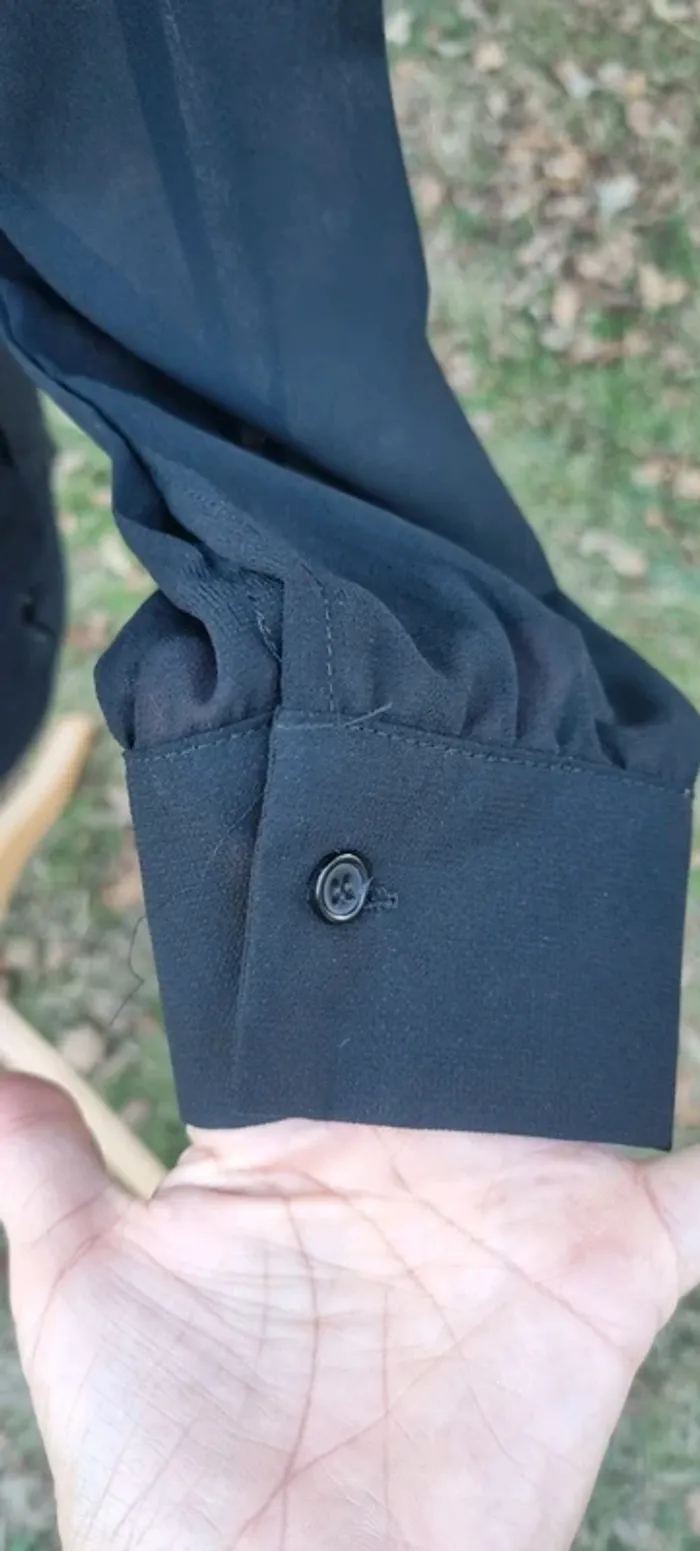 Blouse noire Molly Bracken XS dos boutonné - photo numéro 6