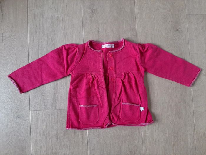 Gilet boutonné manches longues 12 mois - photo numéro 2