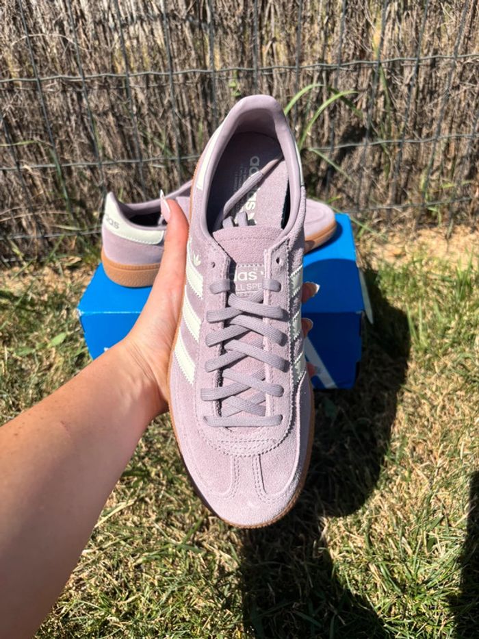 Baskets Femme Basses adidas Handball Spezial Lila Violet - Taille 38 2/3 - photo numéro 2