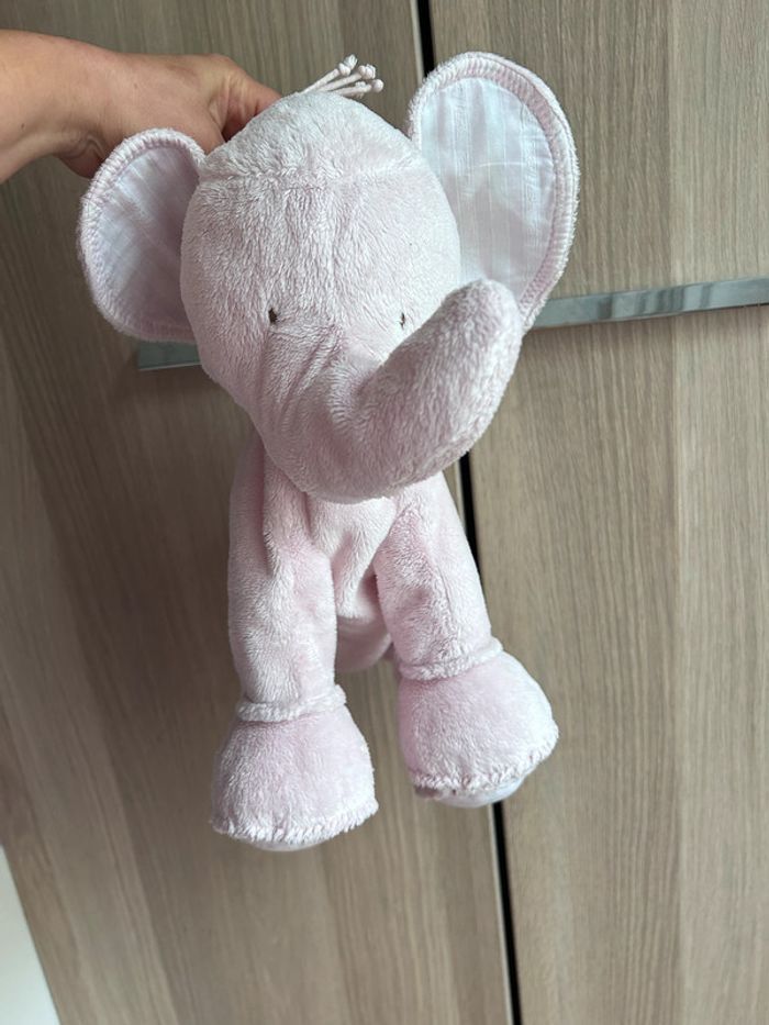 Peluche Ferdinand l'éléphant Rose (25 cm) Tartine et chocolat - photo numéro 15