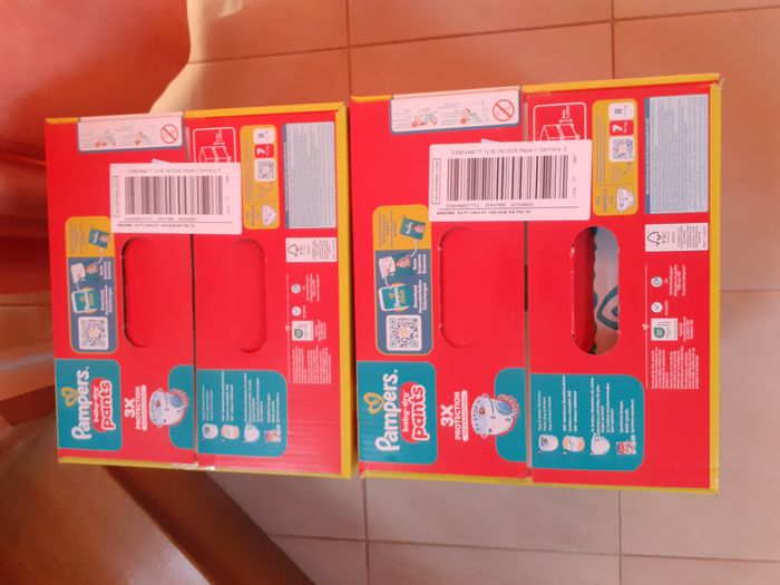 Lot de 2 Maxi Pack Pampers baby dry - 124 Pants - Taille 7 - photo numéro 2