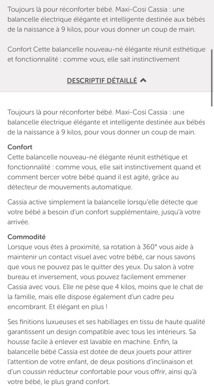 Balancelle maxi cosi - photo numéro 5