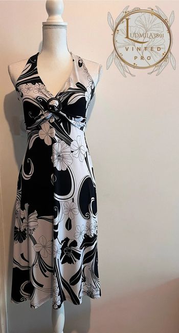 Robe noir et blanche TS / M