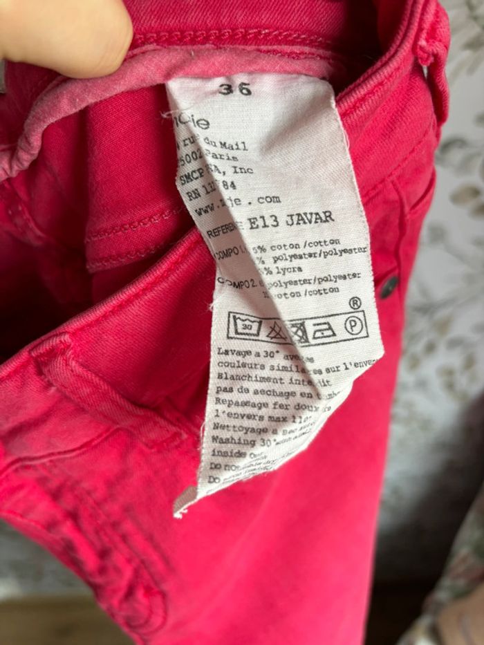 Jeans skinny framboise Maje - photo numéro 5