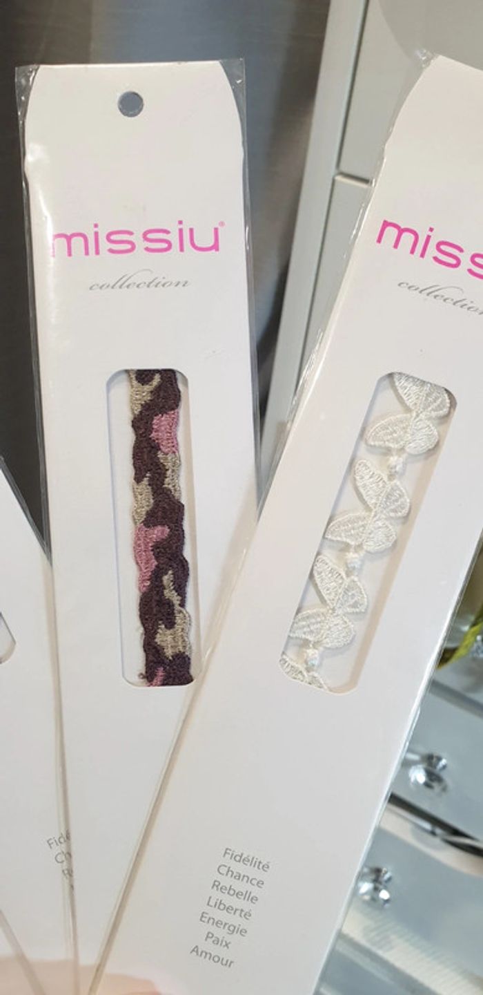 Lot 6 bracelets tendances en tissu neuf - photo numéro 4
