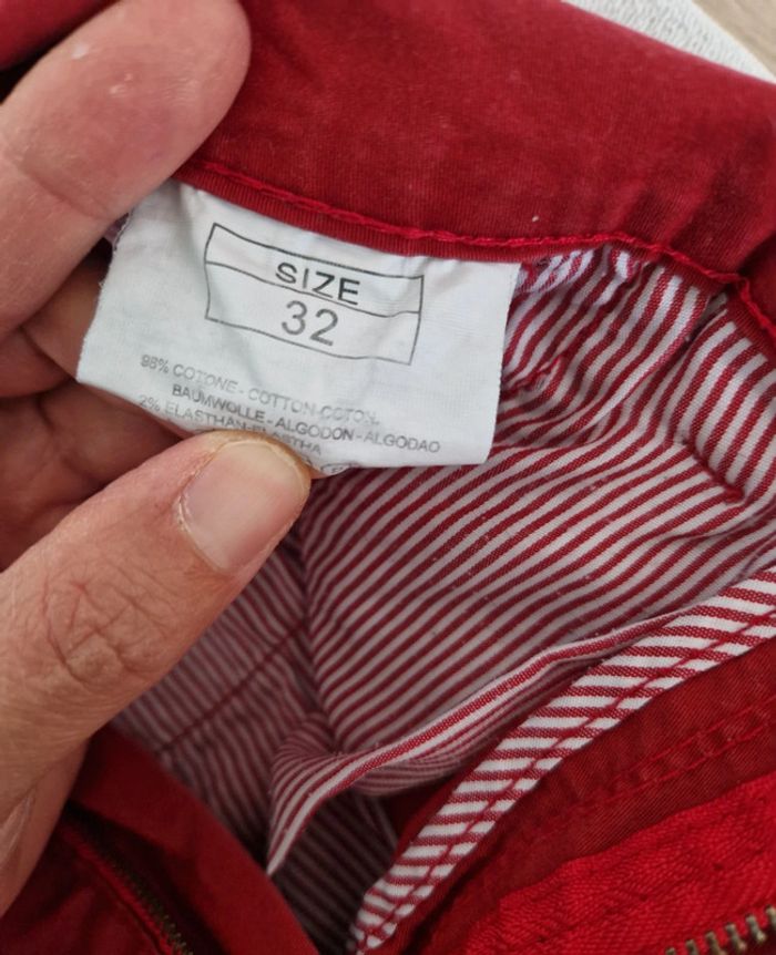 Short chino bordeaux homme - photo numéro 6