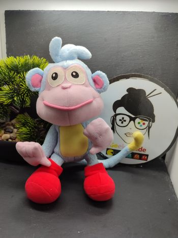 peluche babouche singe de dora l'exploratrice Fisher-Price bleu rose jaune rouge 2001