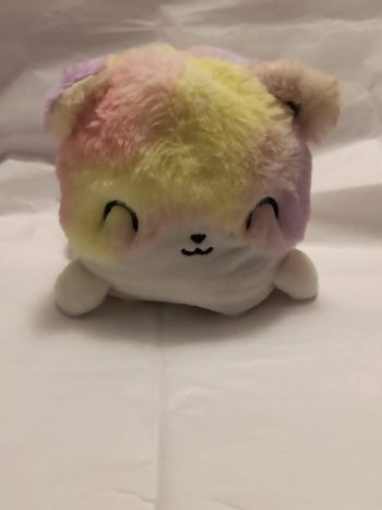 Peluche Chat réversible content/pas content