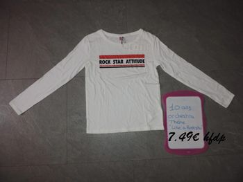 tee shirt manche longue orchestra taille 10 ans