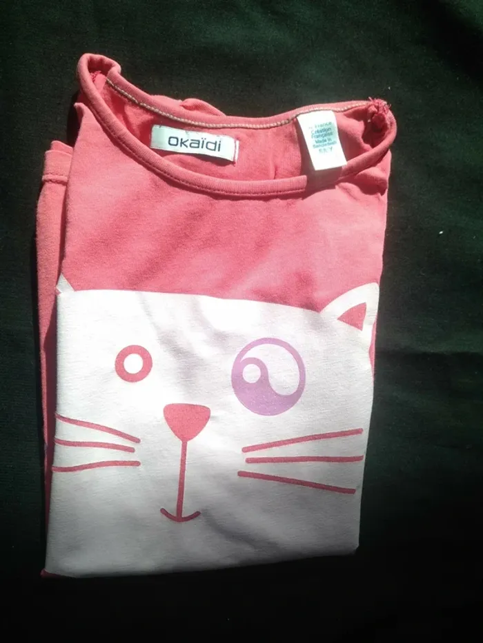Tee shirt fille Manches courtes 6 ans - photo numéro 4