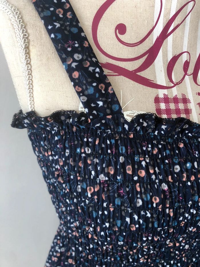 Sublime robe bleu longue bustier taille unique neuf - photo numéro 4