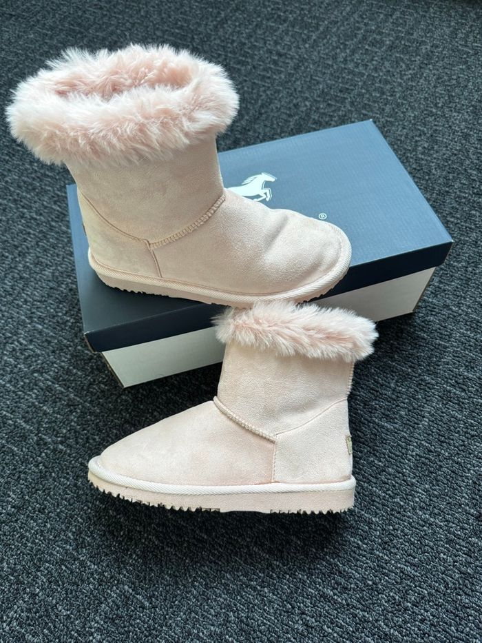 Bottines neuves * 33  * coloris rose poudré