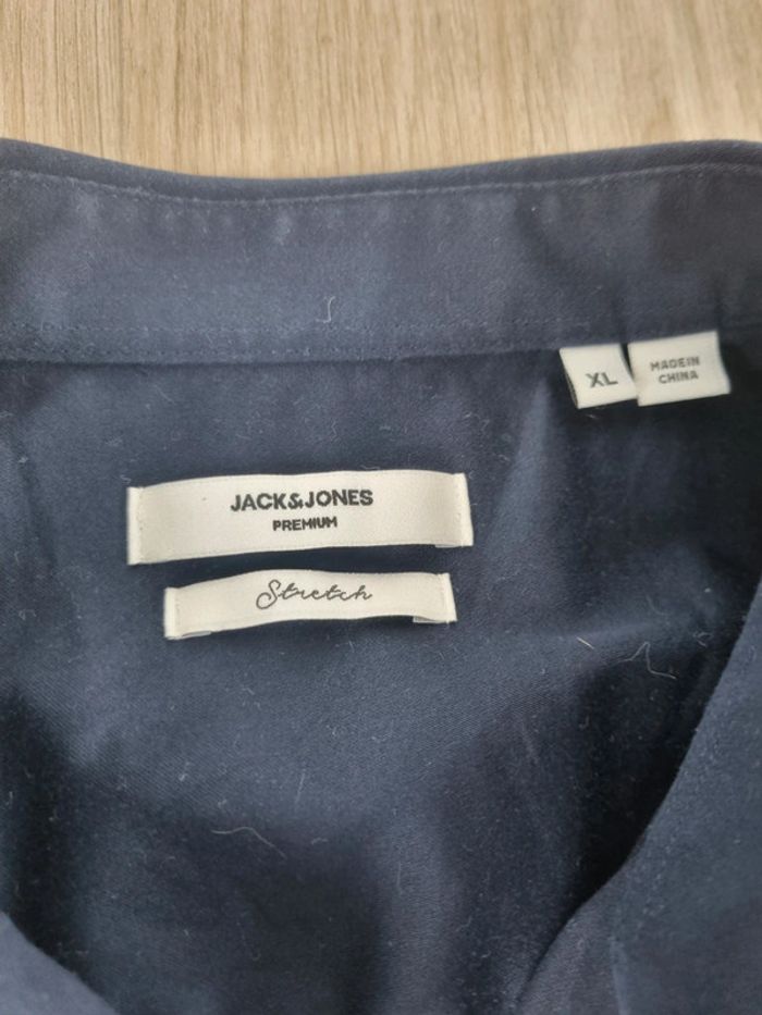 Chemise bleue Jack & Jones Homme Taille Xl - photo numéro 3