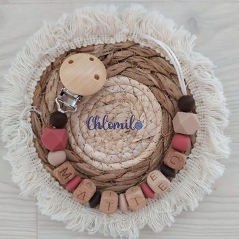 Attache tétine personnalisée