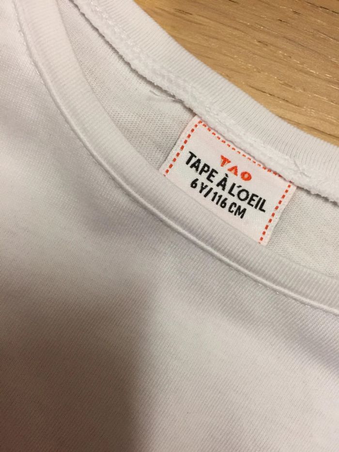 T-shirt ML blanc - TAO - 6ans - photo numéro 4