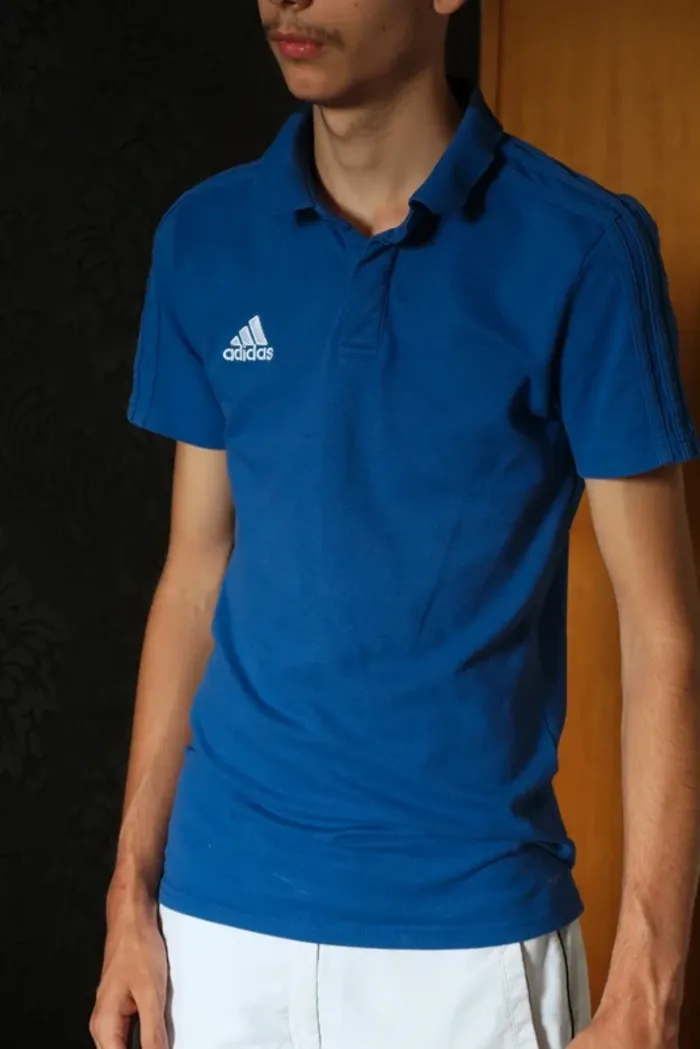 Polo adidas climalite bleu