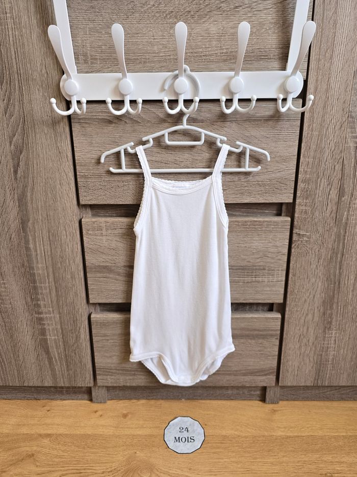 Vêtement Bébé Fille - Lot de bodies bretelles - Petit Bateau - 24 mois 86 cm - photo numéro 4