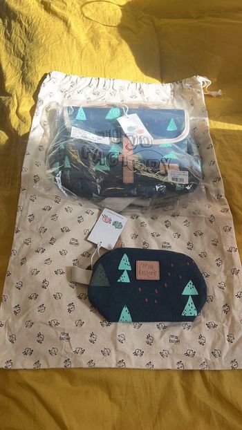 Baby cartable et trousse assortie jojo factory
