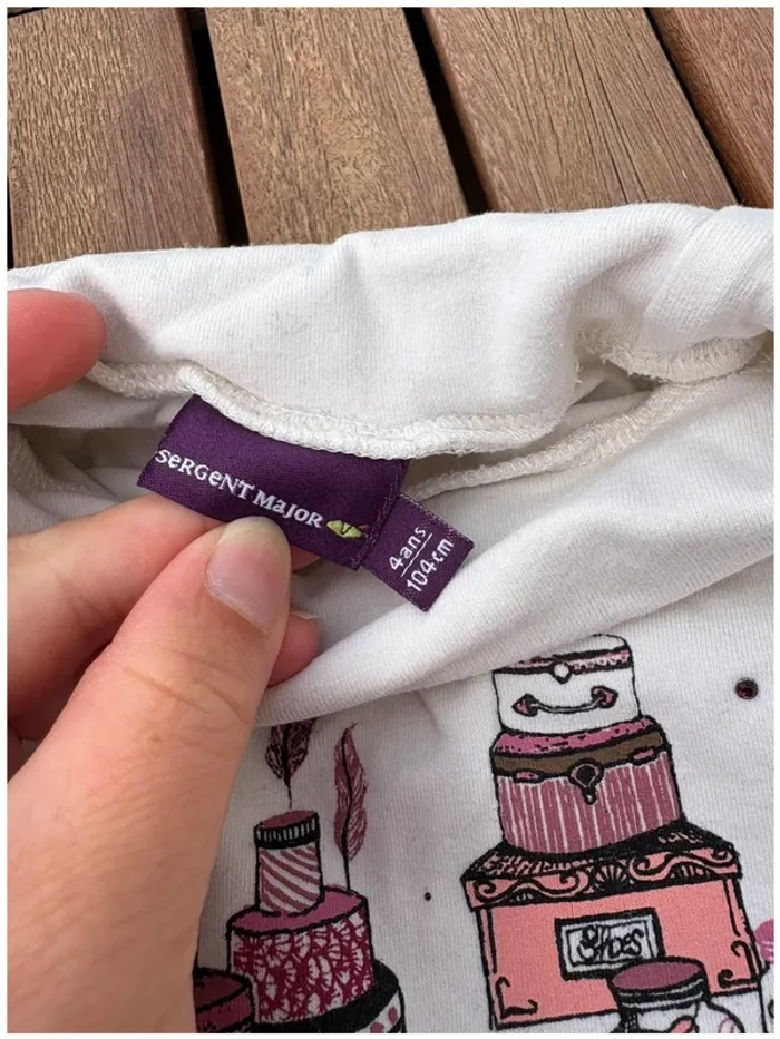Teeshirt col roulé 4 ans sergent major - photo numéro 3