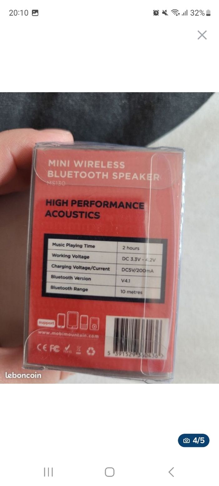 Mini-enceinte Blutooth (sans marque)🌿 - photo numéro 4