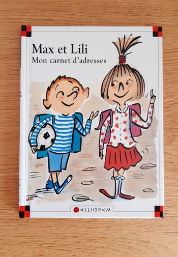 Livre Max et Lili Mon carnet d'adresses