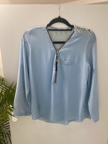 Haut fluide bleu taille unique neuf