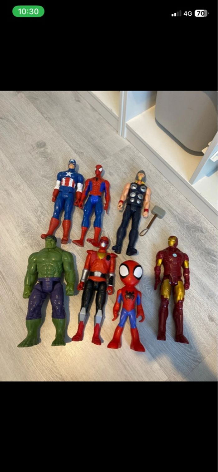 Lot de grandes figurines / bonhommes avengers - photo numéro 6
