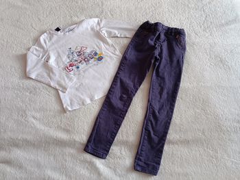 Ensemble jeans Skinny et t-shirt manches longues 6 ans