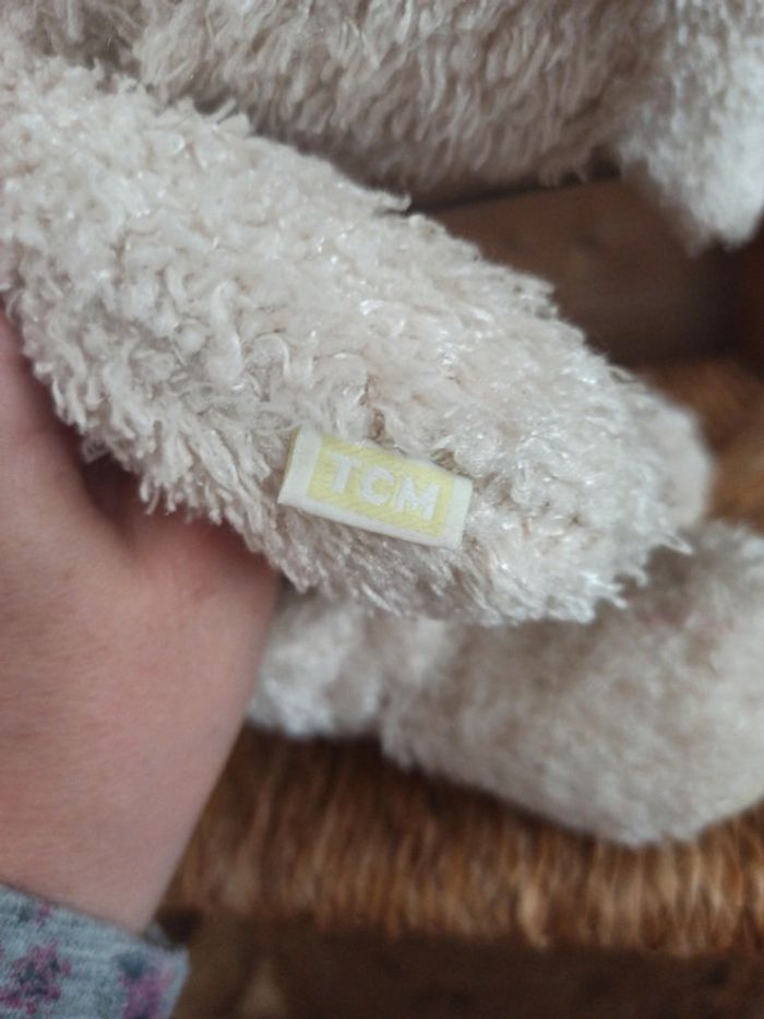 Peluche lapin blanc T C M BE - photo numéro 6