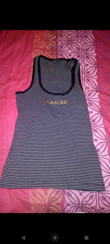 Débardeur à rayures marinière Mango