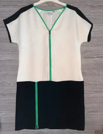 Robe Captain tortue tbe 38   haut en lin  peu porté