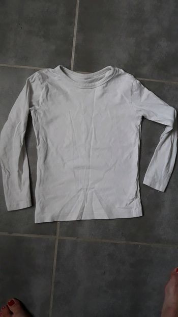 tee shirt manche longue blanc