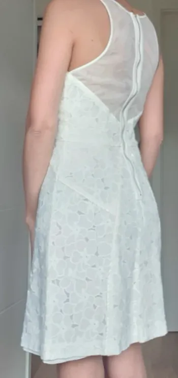 Robe chic, blanc , taille S, Derhy