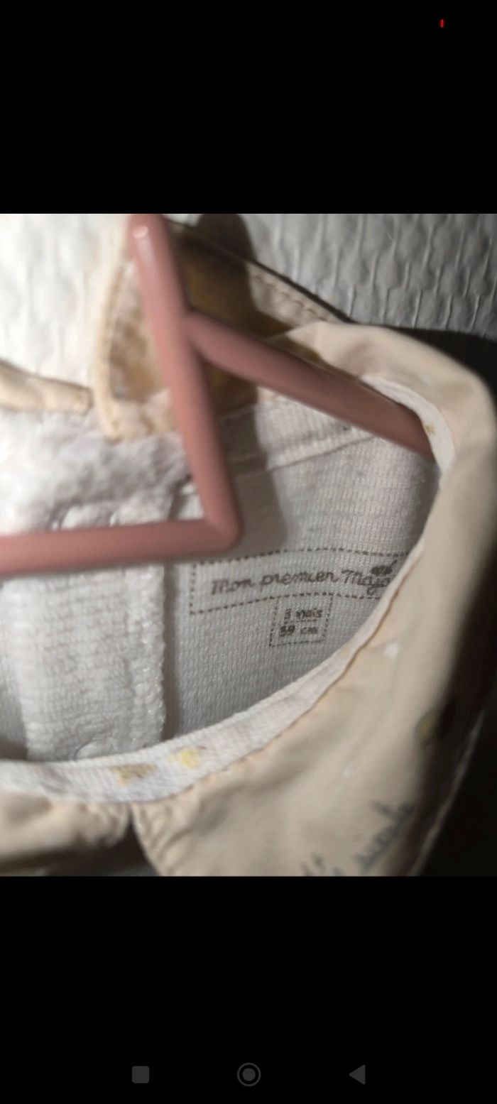 Pyjama velours sergent major 3 mois - photo numéro 3