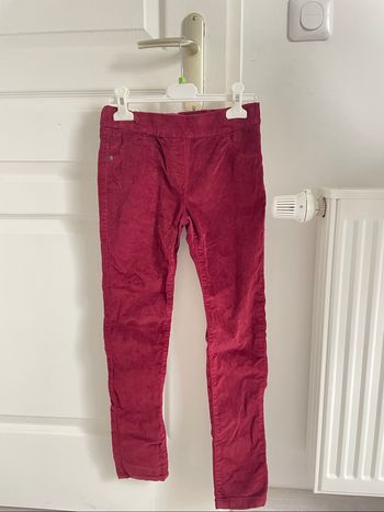 Pantalon velours bordeaux (10A)