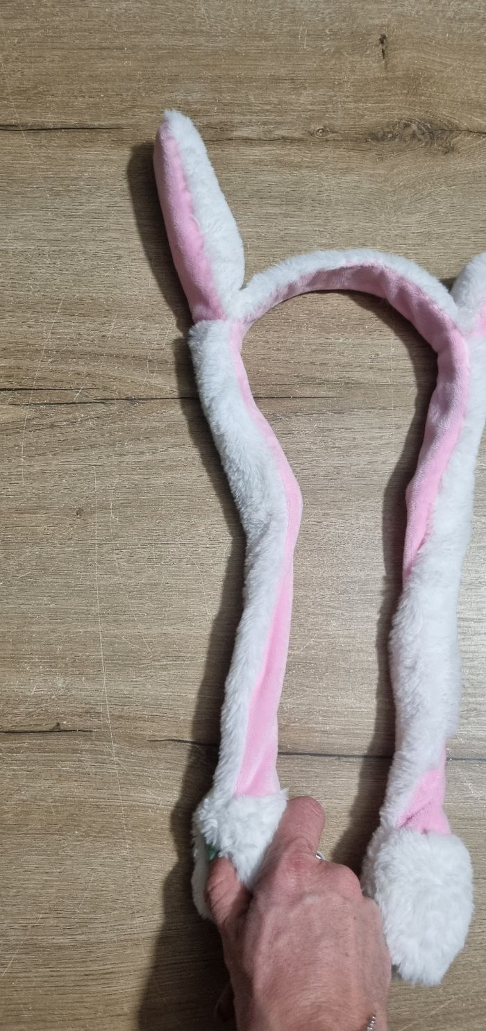 Serre-tête oreilles de lapin qui bougent - photo numéro 3