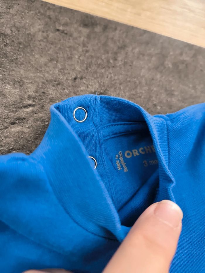 Lot de 3 sous pull col roulé garçon 3 mois Orchestra - photo numéro 10